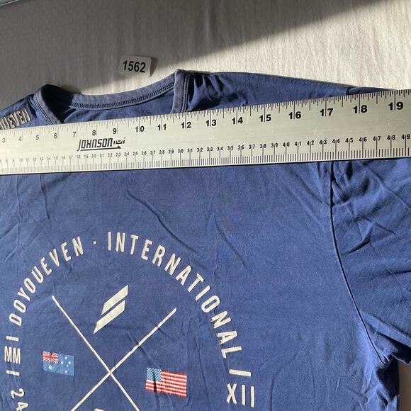 DoYouEven Women Short Sleeve T-shirt size L, Blue,International All Day Everyday - Picture 2 of 8